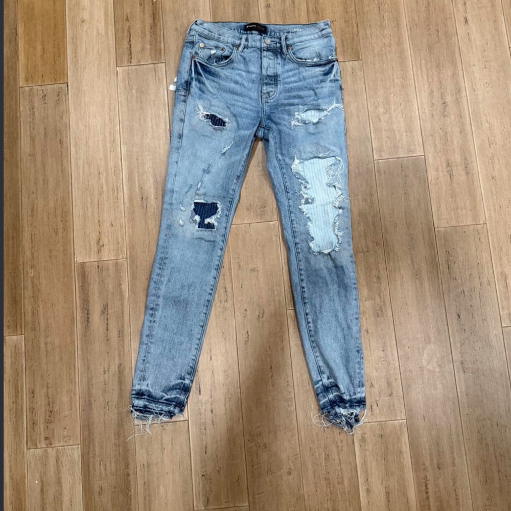 Purple jeans